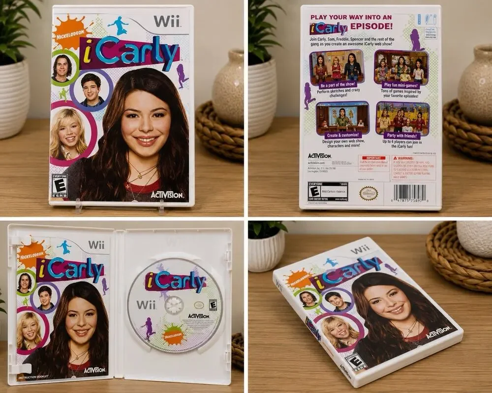 iCarly Nintendo Wii 2009 Nickelodeon Activision Video Game Miranda Cosgrove